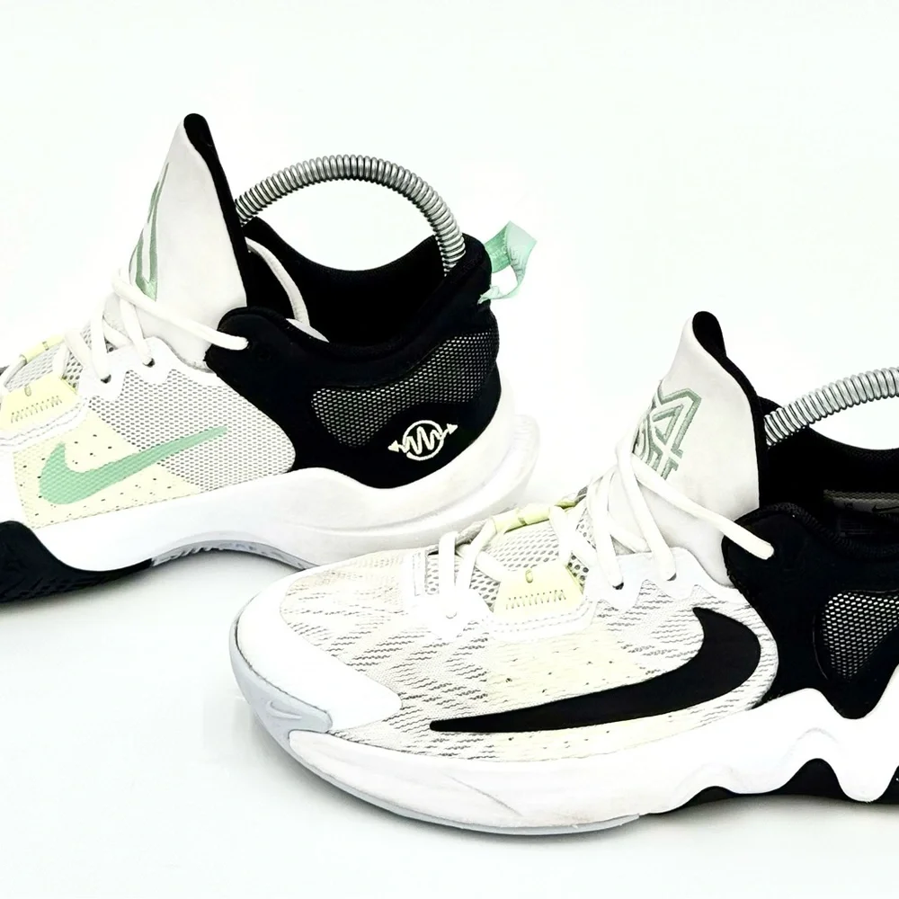 Nike‎ Giannis Immortality 2 White Black Volt  Nike White and Mint Green Sneakers